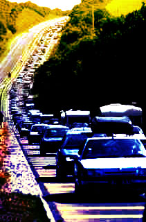 motorway queue
